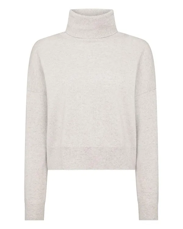 Women Women039s Relaxed Turtle Neck Cashmere SweaterIn Pebble Grey Pebble Grey NPeal Turtle Necks