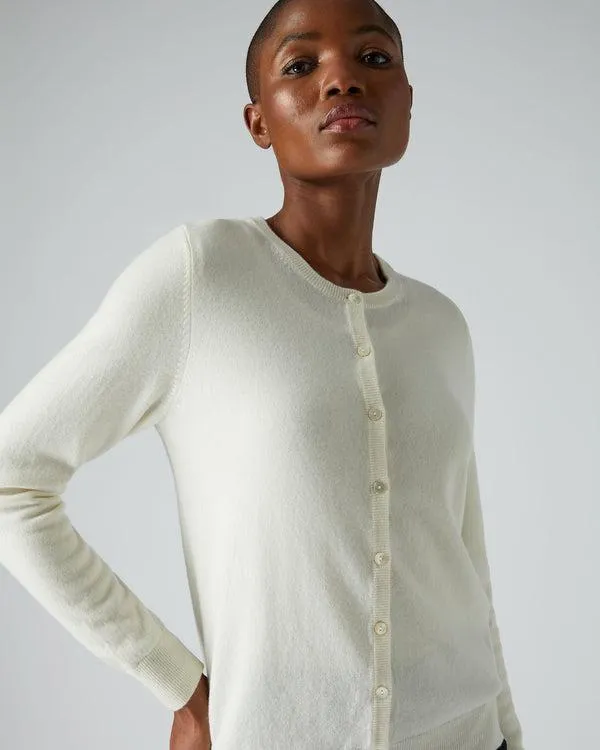Women Women039s Round Neck Cashmere CardiganIn New Ivory White New Ivory White NPeal Cardigans Women Women039s Round Neck Cashmere CardiganIn New Ivory White New Ivory White NPeal Cardigans