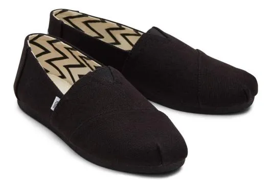 Women WomenAlpargata All Black Recycled Cotton Wide Width Blackblack Wide TOMS Wide Width