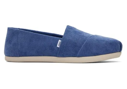 Women WomenAlpargata Blue Micro Cord Corduroy Blue TOMS Exclusives