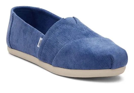 Women WomenAlpargata Blue Micro Cord Corduroy Blue TOMS Exclusives