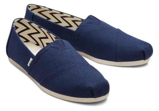 Women WomenAlpargata Navy Recycled Cotton Canvas Navy TOMS Alpargatas