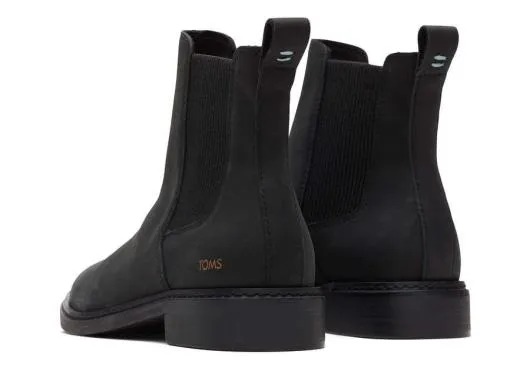 Women WomenCharlie Black Leather Boot Black TOMS Boots and Booties