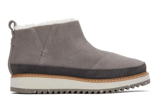 Women WomenMarlo Grey Water Resistant Faux Fur Boot Cement Grey TOMS Boots and Booties