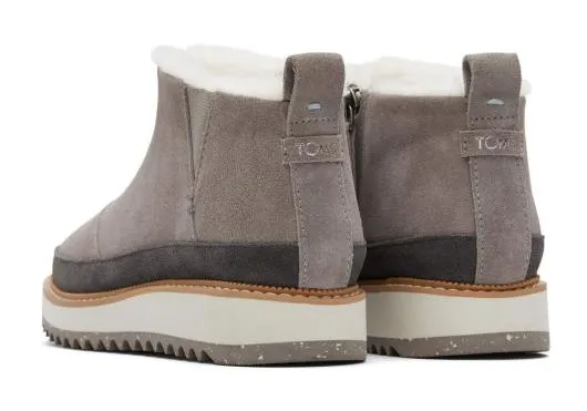 Women WomenMarlo Grey Water Resistant Faux Fur Boot Cement Grey TOMS Boots and Booties