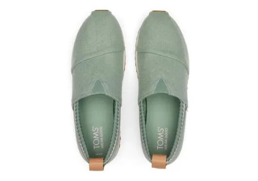 Women WomenResident 20 Green Felt Sneaker Sage TOMS Slip Ons