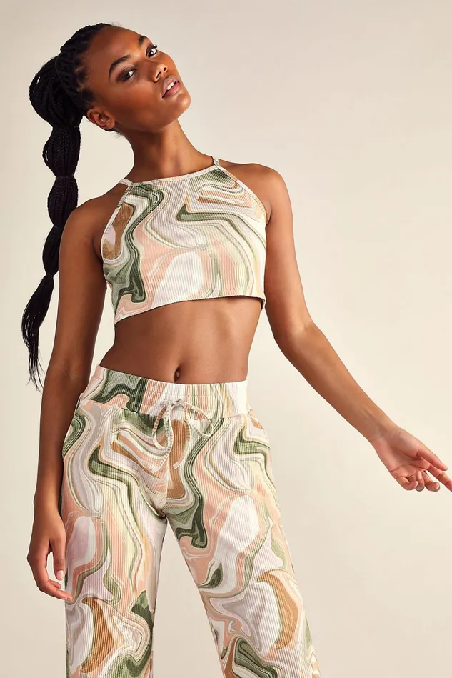Women Workout Tops Free People Beach Riot Caylee Top Marble