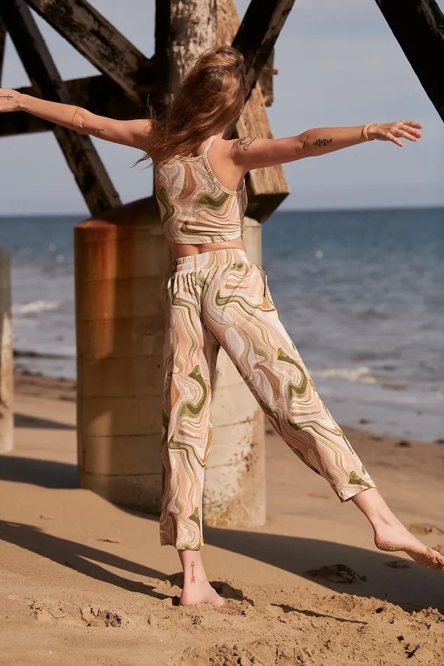 Women Workout Tops Free People Beach Riot Caylee Top Marble