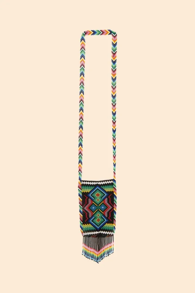 Women Yawanawa Beaded Crossbody Bag Multi FARM Rio Bags Women Yawanawa Beaded Crossbody Bag Multi FARM Rio Bags