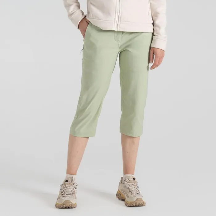 Womens Cropped Trousers Craghoppers Kiwi Pro II Cropped Trouser Bud Green Womens Cropped Trousers Craghoppers Kiwi Pro II Cropped Trouser Bud Green