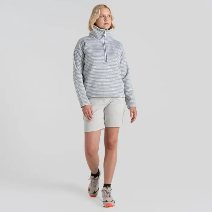 Womens Full Zip Fleece Craghoppers Daisy Half Zip Fleece Storm Grey Stripe Womens Full Zip Fleece Craghoppers Daisy Half Zip Fleece Storm Grey Stripe