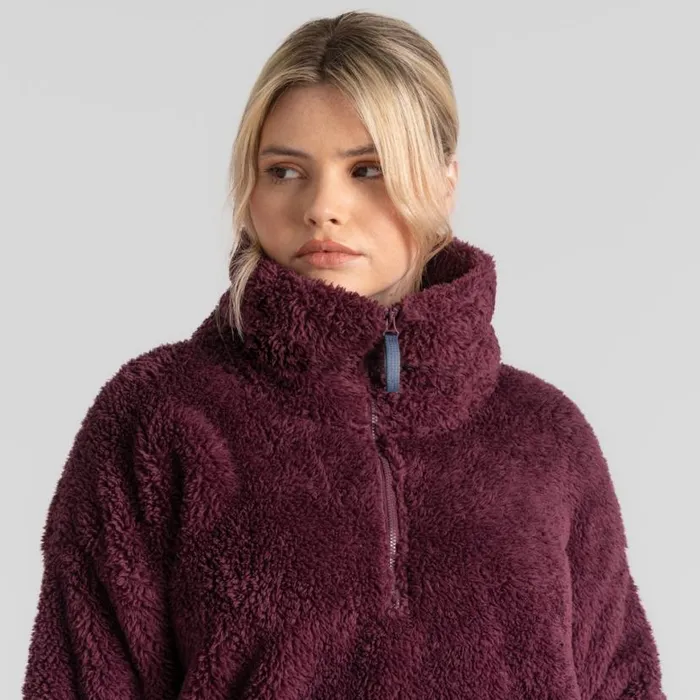 Womens Half Zip Fleece Craghoppers Bronagh Half Zip Fleece Deep Violet Womens Half Zip Fleece Craghoppers Bronagh Half Zip Fleece Deep Violet