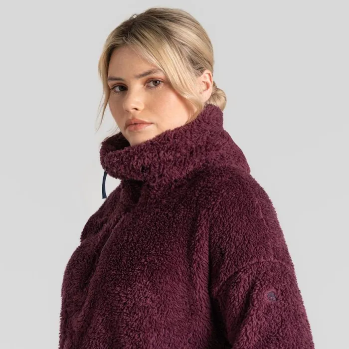 Womens Half Zip Fleece Craghoppers Bronagh Half Zip Fleece Deep Violet Womens Half Zip Fleece Craghoppers Bronagh Half Zip Fleece Deep Violet
