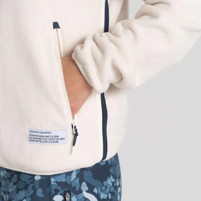 Womens Half Zip Fleece Craghoppers CO2 Renu Half Zip Fleece Ecru Womens Half Zip Fleece Craghoppers CO2 Renu Half Zip Fleece Ecru