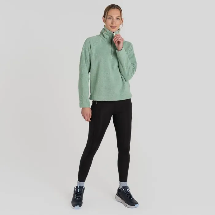 Womens Half Zip Fleece Craghoppers Raya Half Zip Fleece Pale Pistachio Womens Half Zip Fleece Craghoppers Raya Half Zip Fleece Pale Pistachio