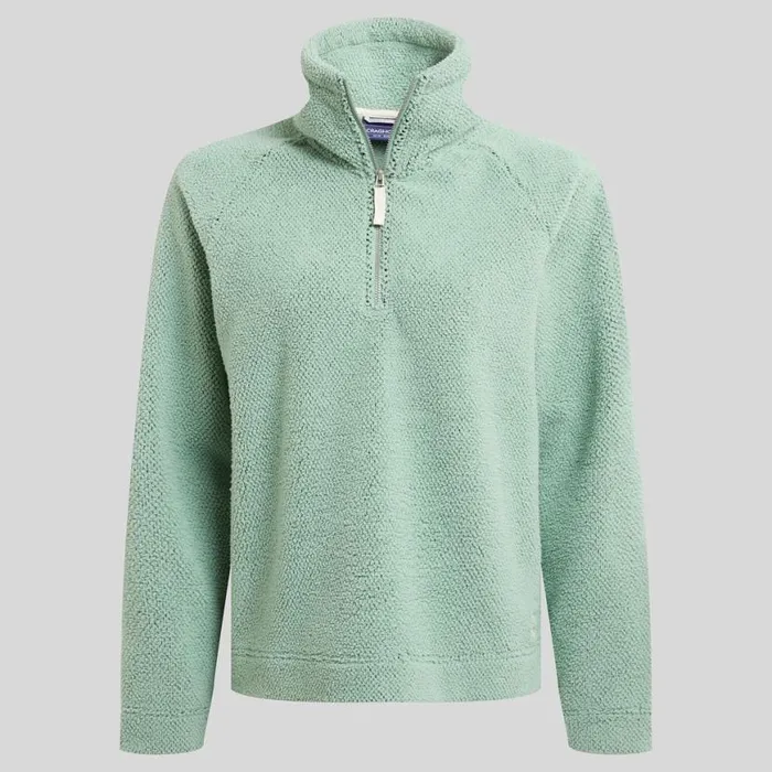 Womens Half Zip Fleece Craghoppers Raya Half Zip Fleece Pale Pistachio Womens Half Zip Fleece Craghoppers Raya Half Zip Fleece Pale Pistachio