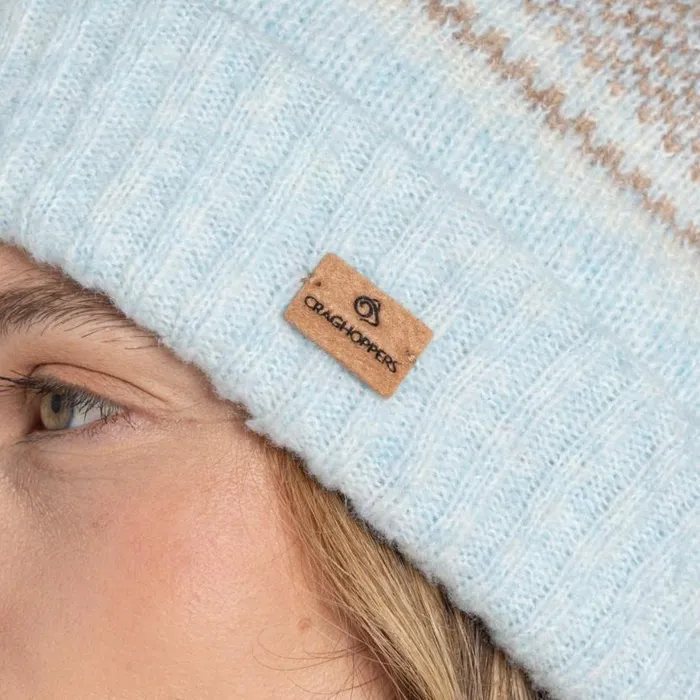 Womens Hats Craghoppers Adalia Beanie Sky Womens Hats Craghoppers Adalia Beanie Sky