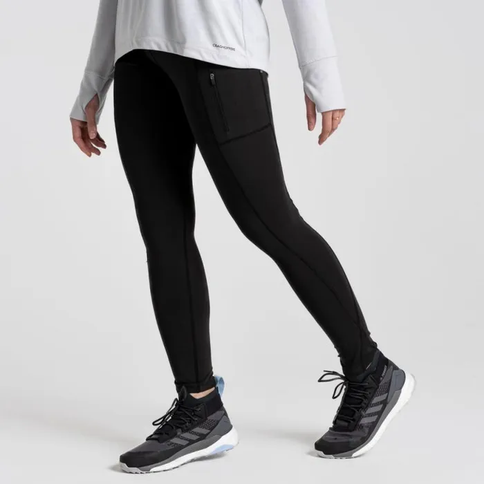 Womens Leggings Craghoppers Kiwi Pro Leggings Black Womens Leggings Craghoppers Kiwi Pro Leggings Black