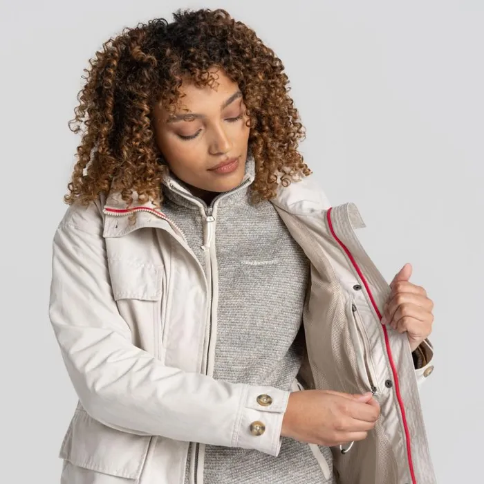 Womens Softshell Jackets Craghoppers NosiLife Adventure Jacket Stone Womens Softshell Jackets Craghoppers NosiLife Adventure Jacket Stone