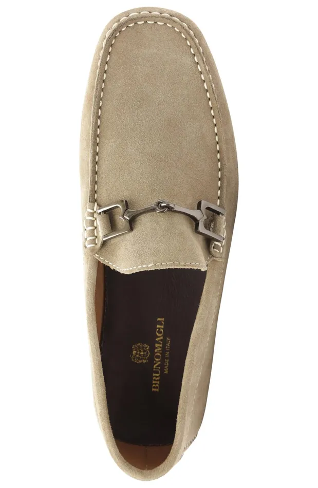 Xander Suede Driving Moccasin 8211 Taupe Men Bruno Magli Loafers and Slipons