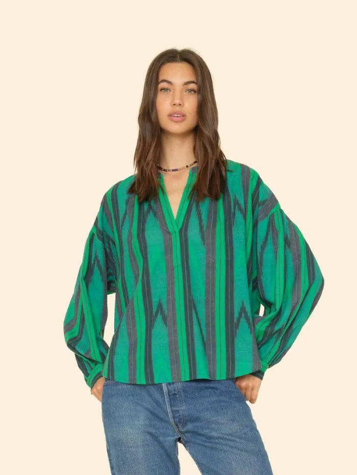Xirena Green Woods Romi Top Women Tops