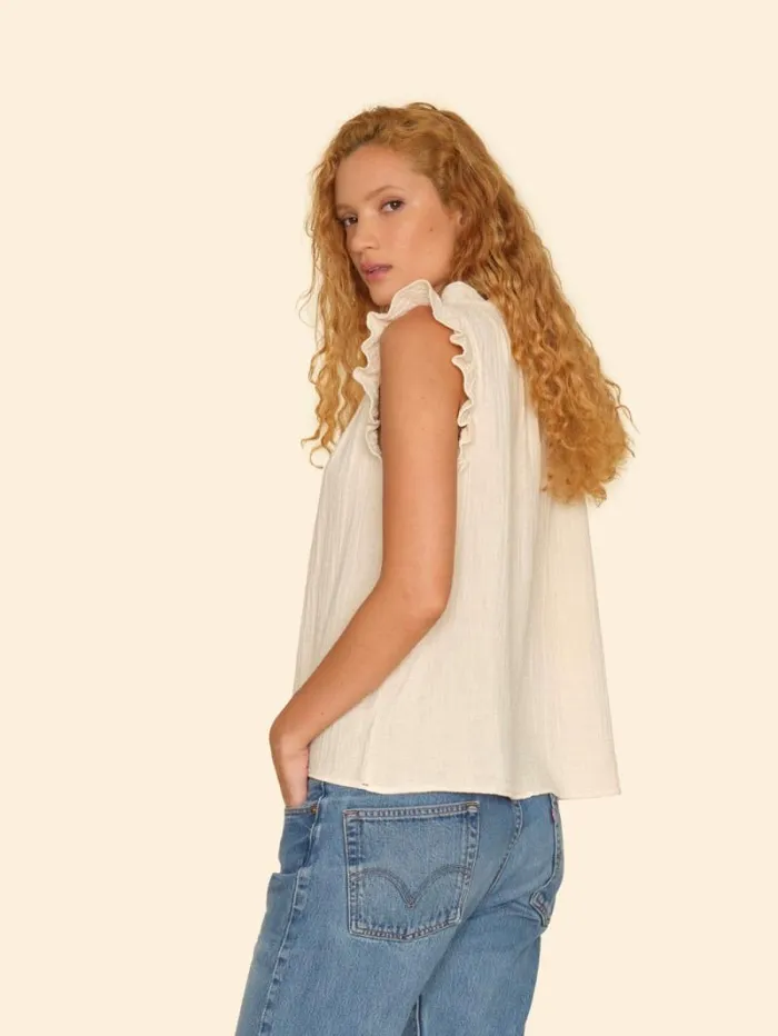 Xirena Oysterette Bex Gauze Top Women Tops