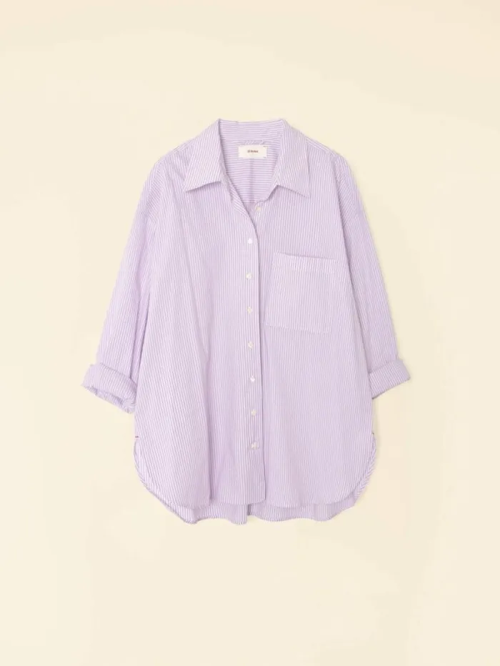 Xirena Violet White Sydney Shirt Women Shirts